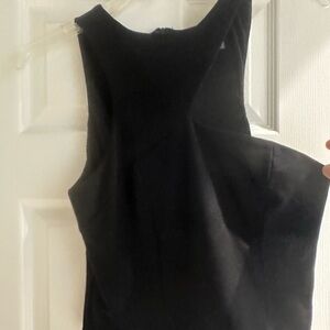 Anthropologie Elegant Black Crop Top